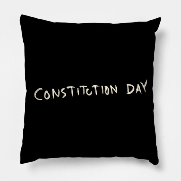 Constitution Day Pillow by Saestu Mbathi