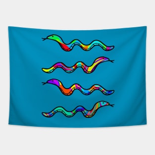 Colorful Snakes Tapestry