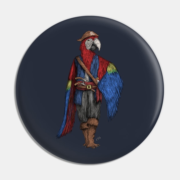 Parrot Pirate Pin by Walking in Nature