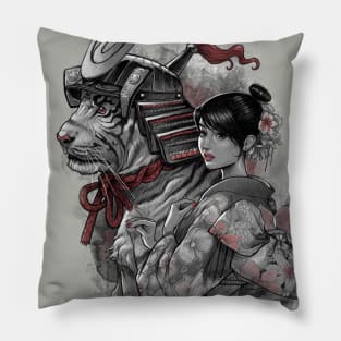 Tiger Samurai Pillow