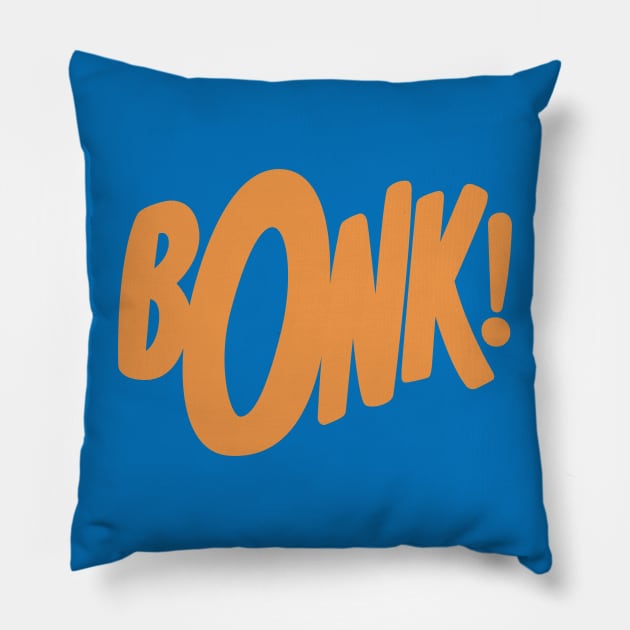 Bonk! Pillow by sombreroinc