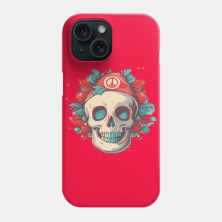 Christmas Santa Skull Peace Phone Case