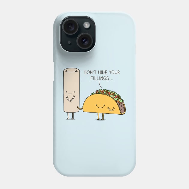 Burrito or Taco? Phone Case by milkyprint