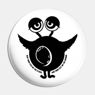 funny balla character opera singer design Pin