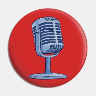 Retro microphone Pin