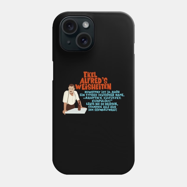 Alfred Tetzlaff - Ekel Alfred - Ein Herz und eine Seele Phone Case by Boogosh