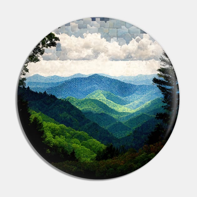 Mosaic Great Smoky Mountains National Park Square | Blue Ridge Mountains | North Carolina | Tennessee | National Parks Pin by Motif Mavens