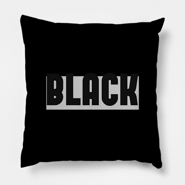 Pink. Simple Minimalistic "Black Color" Tshirt For Men/Women" Pillow by A -not so store- Store