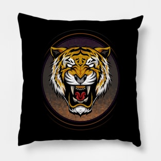 Tiger mascot illustration Pillow