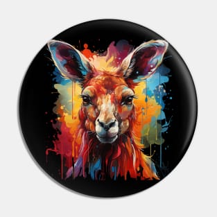 Kangaroo Rainbow Pin