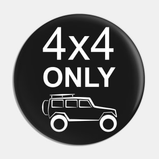 4x4 only (dark) Pin