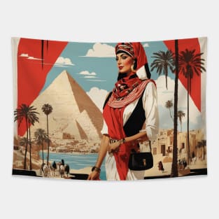 shubra el kheima Egypt Vintage Poster Tourism Tapestry