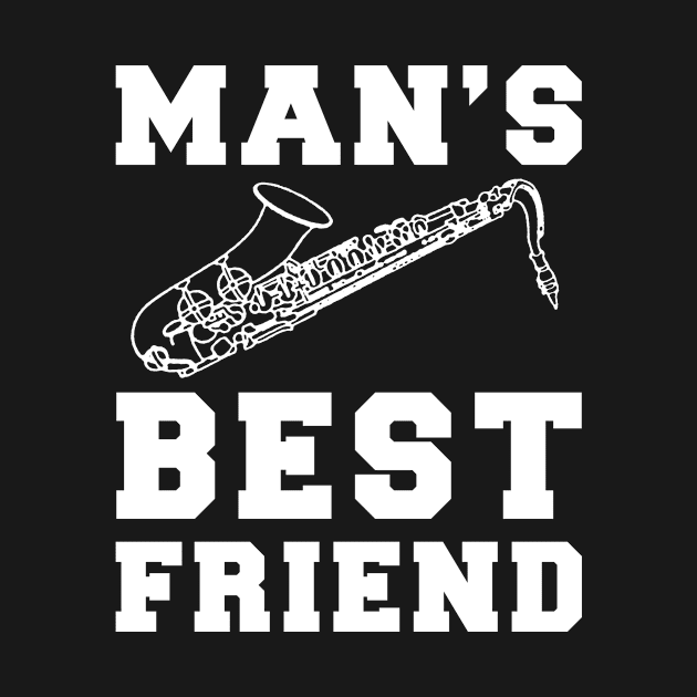 saxophone Man's best friend tee tshirt by MKGift