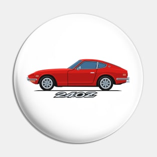 240z Fairlady classic sport coupe side red Pin