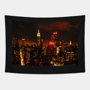 Digital Sunset Tapestry