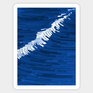 Ocean Wave Art Stickers for Sale