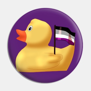 Asexual Rubber Duck Pin