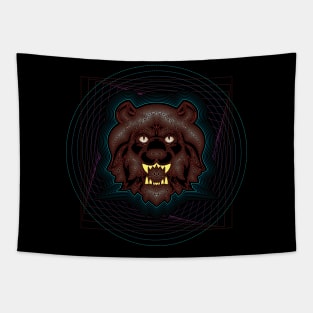 Red Tiger Head Wild Angry New Tapestry