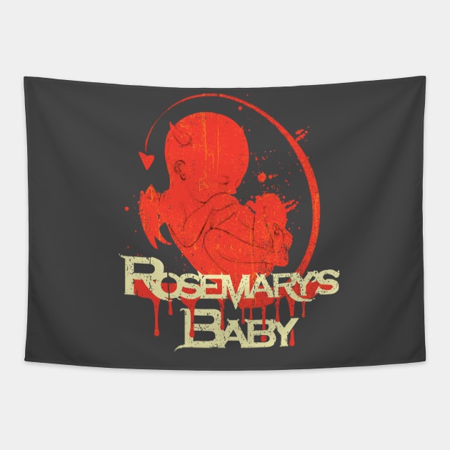 Rosemary's baby vintage Tapestry by wizardwenderlust