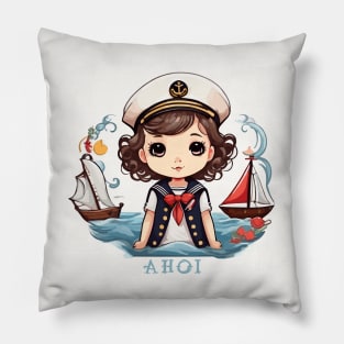 kawaii sailor girl Pillow