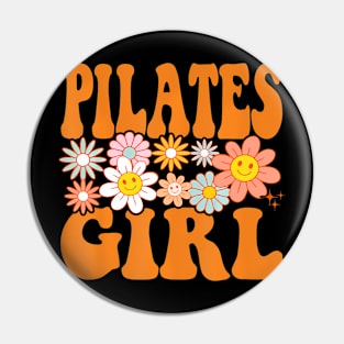 Pilates Girl Fitness Core Strength Exercise Hobby Pin