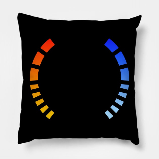 Video Game Health Bars Pillow by Meta Cortex