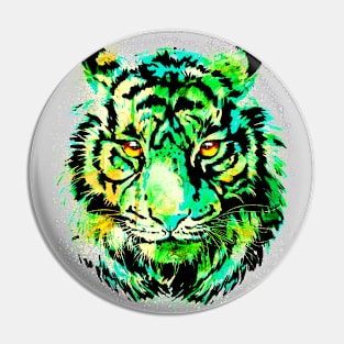 Vintage Tiger - Retro Tiger T-Shirt Pin