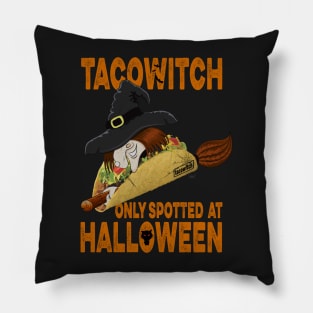 Taco Witch only Spotted at Halloween Pillow