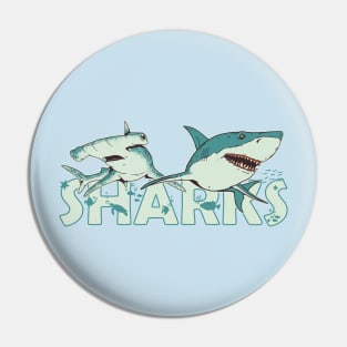 Fan of Sharks Pin