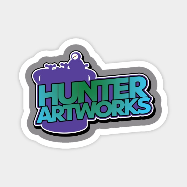 Hunter Artworks solid logo Magnet by Hunter Artworks