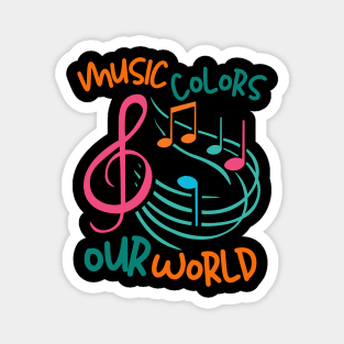 Music Colors Our World Magnet