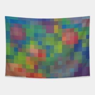 Colorful squares Design Tapestry