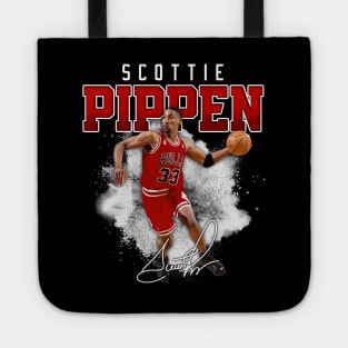 Scottie Pippen Basketball Legend Signature Vintage Retro 80s 90s Bootleg Rap Style Tote