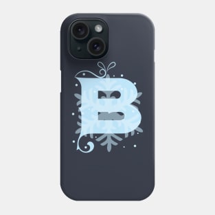 Winter Letters B Phone Case