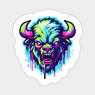 Zombie Bison Magnet