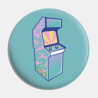 Funky Retro Arcade Machine Pin