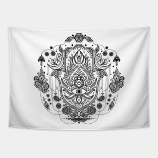 Hamsa Hand -Hand of Fatima Ornament Tapestry