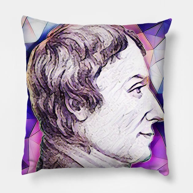 Anders Gustaf Ekeberg Pink Portrait | Anders Gustaf Ekeberg Artwork 8 Pillow by JustLit