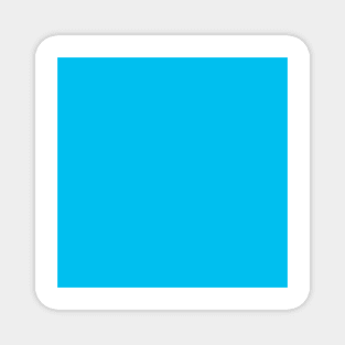 Cyan Blue Solid Color Magnet