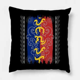 Philippine Flag / Baybayin word Pinagpala (Blessed) Pillow