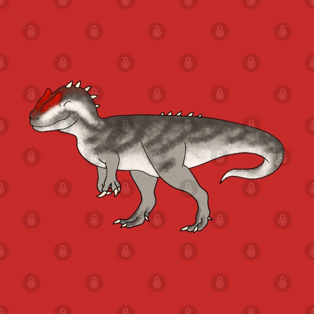 Cute Allosaurus by saradrawspaleo