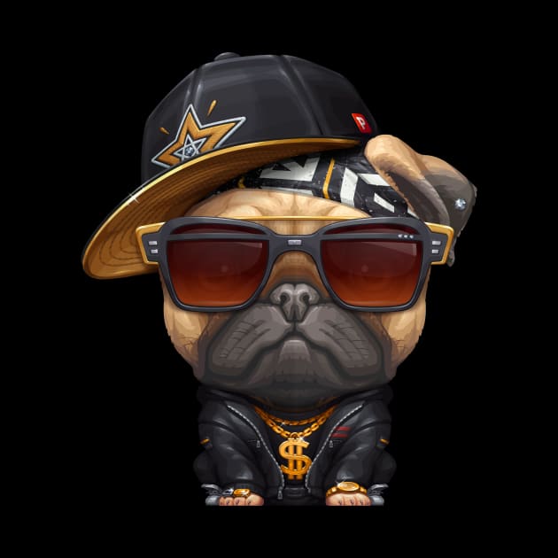 Pug Hip-Hop Super Star by stonemask