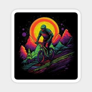 Mountain Biker Magnet