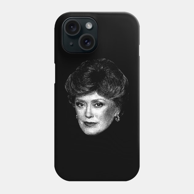 White Golden Rue McClanahan Vihntage Phone Case by CakCulaiNabuiNabui