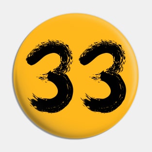 Number 33 Pin