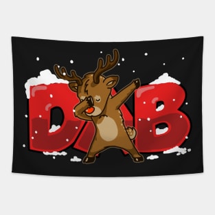 Dab Reindeer Shirt Christmas Dab Rudolph Reindeer TShirt 2 Tapestry