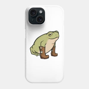 Agender Pride Cowboy Boots Frog Phone Case