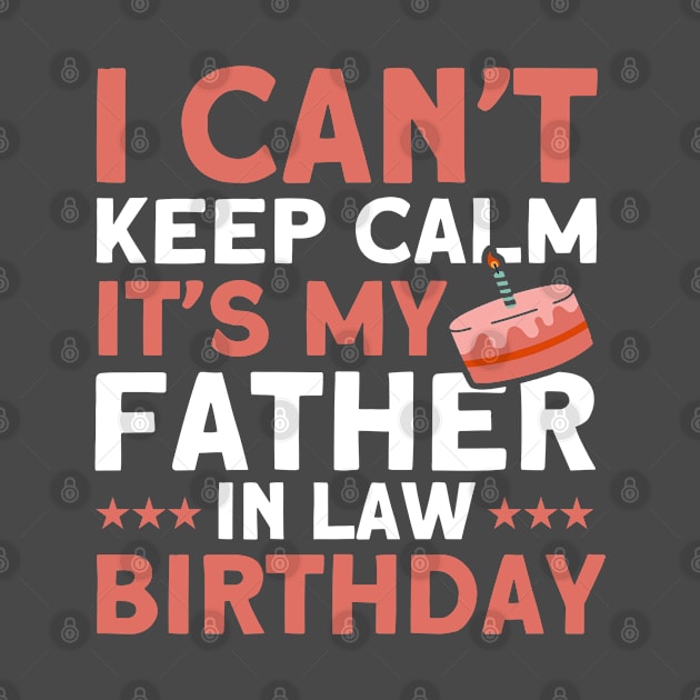 It's My Father In Law Birthday Family by Toeffishirts