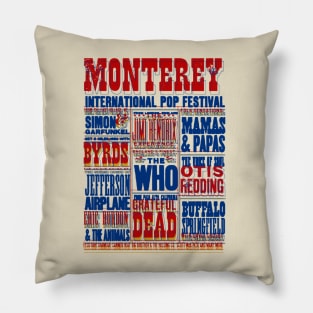 Monterey festival offset graphic Pillow