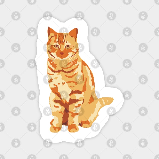 Ginger Cat Magnet by bluhak